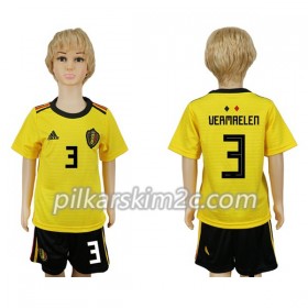 Koszulka Belgia Vermaelen 3 Dziecięca Precz Mistrzostwa Świata 2018 - Koszulki Piłkarskie